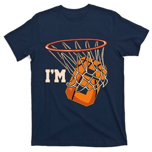 IM 6 Basketball Theme Birthday Party Celebration 6th T-Shirt