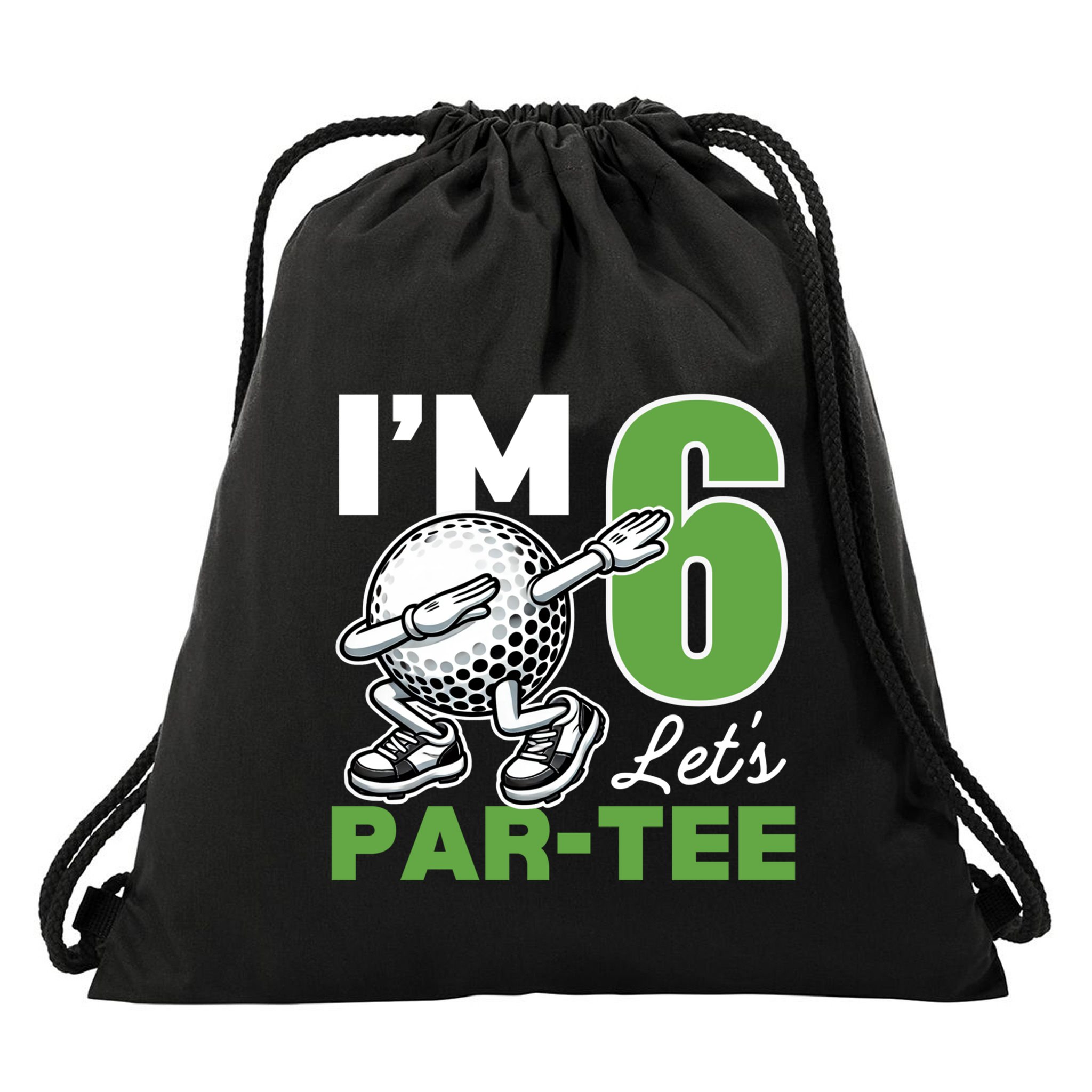 IM 6 LetS Par 6th Years Old Golf Party Birthday Gift Drawstring Bag