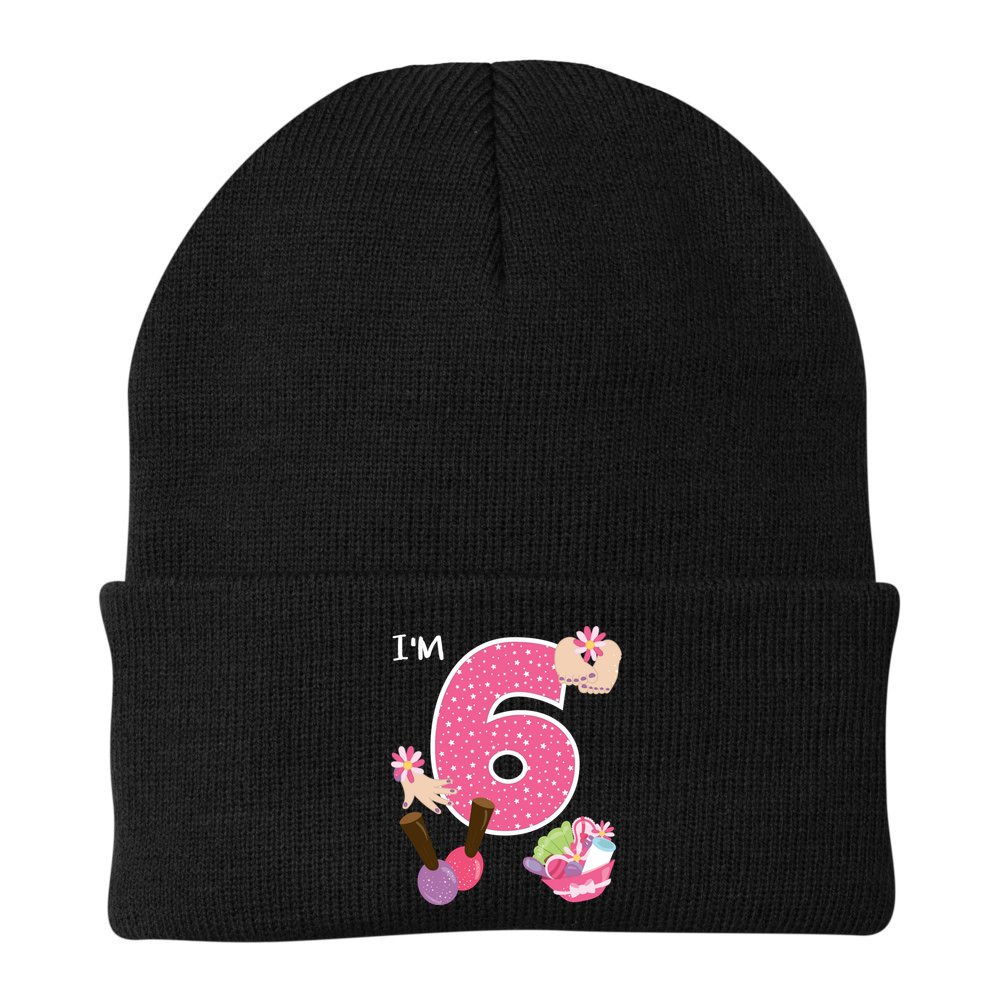 I'm 6 Spa Party Birthday Nail Polish Makeup Birthday Gift Beanie