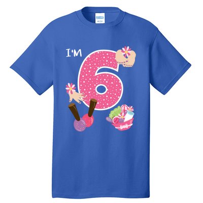 I'm 6 Spa Party Birthday Nail Polish Makeup Birthday Gift Tall T-Shirt