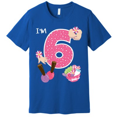 I'm 6 Spa Party Birthday Nail Polish Makeup Birthday Gift Premium T-Shirt