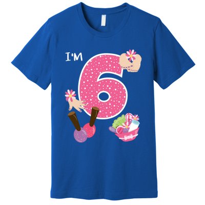 I'm 6 Spa Party Birthday Nail Polish Makeup Birthday Gift Premium T-Shirt