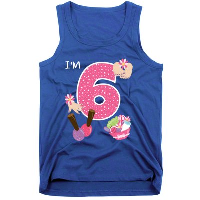 I'm 6 Spa Party Birthday Nail Polish Makeup Birthday Gift Tank Top