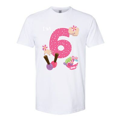 I'm 6 Spa Party Birthday Nail Polish Makeup Birthday Gift Softstyle® CVC T-Shirt