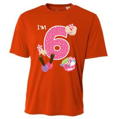 I'm 6 Spa Party Birthday Nail Polish Makeup Birthday Gift Cooling Performance Crew T-Shirt