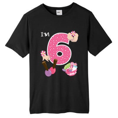 I'm 6 Spa Party Birthday Nail Polish Makeup Birthday Gift Tall Fusion ChromaSoft Performance T-Shirt