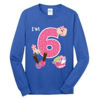 I'm 6 Spa Party Birthday Nail Polish Makeup Birthday Gift Tall Long Sleeve T-Shirt