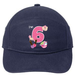 I'm 6 Spa Party Birthday Nail Polish Makeup Birthday Gift 7-Panel Snapback Hat