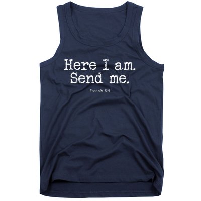 Isaiah 68 Send Me Missions Tank Top