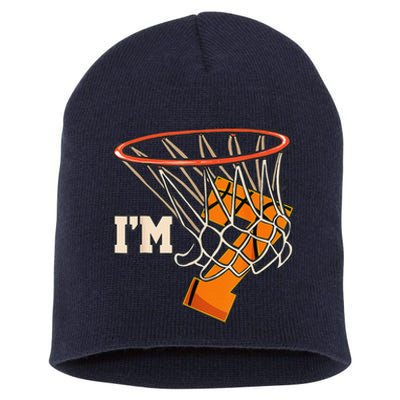 Im 7 Basketball Theme Birthday Party Celebration 7th Short Acrylic Beanie