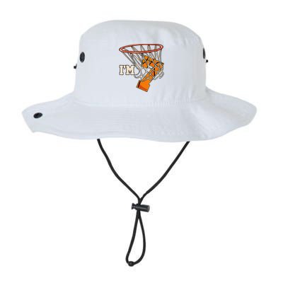 Im 7 Basketball Theme Birthday Party Celebration 7th Legacy Cool Fit Booney Bucket Hat