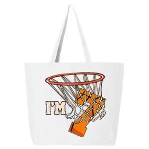 Im 7 Basketball Theme Birthday Party Celebration 7th 25L Jumbo Tote