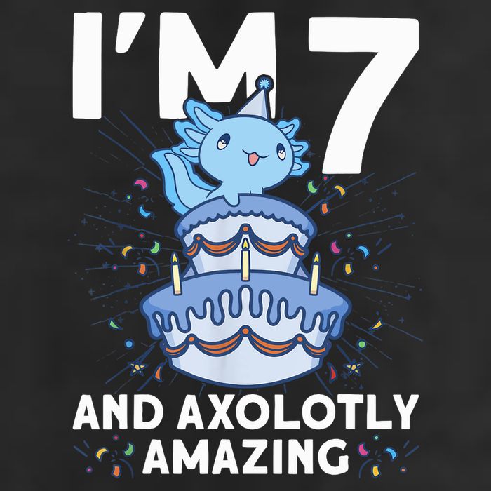 I'm 7 Bday Axolotl Party Cute 7th Birthday Axolotl 15oz Campfire Ceramic Mug