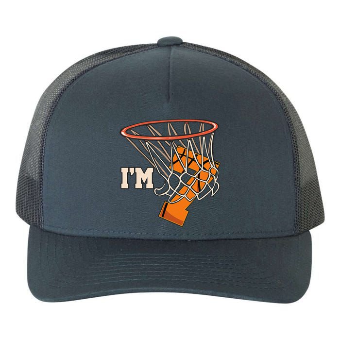 IM 7 Basketball Theme Birthday Party Celebration 7th Yupoong Adult 5-Panel Trucker Hat