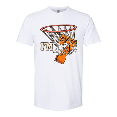 IM 7 Basketball Theme Birthday Party Celebration 7th Softstyle® CVC T-Shirt