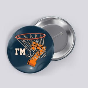 I'm 7 Basketball Theme Birthday Party Celebration 7th Button