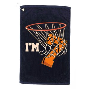 I'm 7 Basketball Theme Birthday Party Celebration 7th Platinum Collection Golf Towel