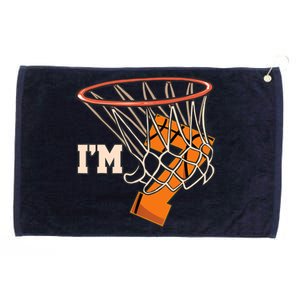 I'm 7 Basketball Theme Birthday Party Celebration 7th Grommeted Golf Towel