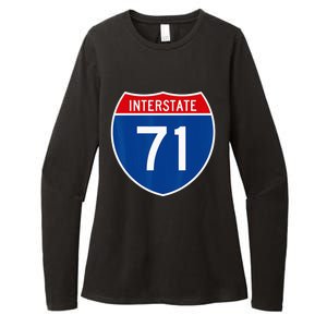 I 71 Interstate Highway Shield Sign A1 Funny Womens CVC Long Sleeve Shirt