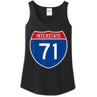 I 71 Interstate Highway Shield Sign A1 Funny Ladies Essential Tank