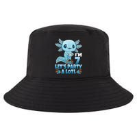 I'm 7 Let's Party A Lotl 7th Birthday 7 Year Old Axolotl Cool Comfort Performance Bucket Hat
