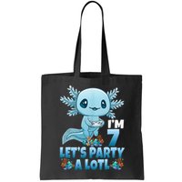 I'm 7 Let's Party A Lotl 7th Birthday 7 Year Old Axolotl Bag