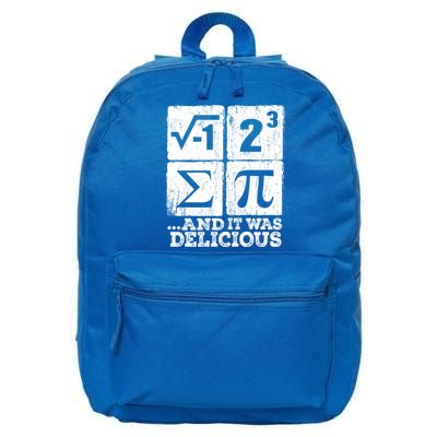I 8 Sum Pi Meaningful Gift Funny I Ate Some Pie Meaningful Gift Pi Day Nerd Geek 16 in Basic Backpack
