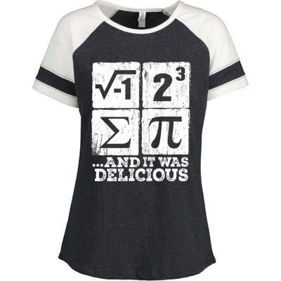 I 8 Sum Pi Funny I Ate Some Pie Pi Day Math Nerd Geek Enza Ladies Jersey Colorblock Tee