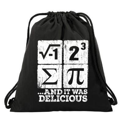 I 8 Sum Pi Funny I Ate Some Pie Pi Day Nerd Geek Math Pi Funny Gift Drawstring Bag