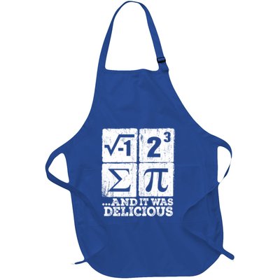 I 8 Sum Pi Funny I Ate Some Pie Pi Day Nerd Geek Math Pi Funny Gift Full-Length Apron With Pockets