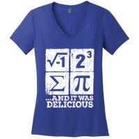I 8 Sum Pi Funny I Ate Some Pie Pi Day Nerd Geek Math Pi Funny Gift Women's V-Neck T-Shirt