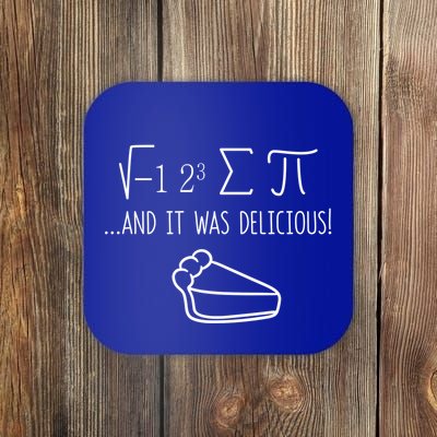 I 8 Sum Pi Day Ate Some Pie Funny Science Math Nerd Geek Gift Coaster