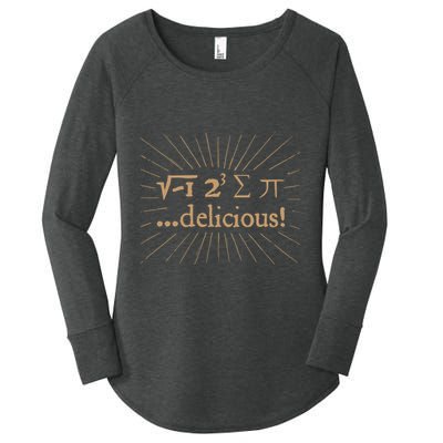I 8 Sum Pi I Ate Some Pie And It Was Delicious Great Gift Women's Perfect Tri Tunic Long Sleeve Shirt