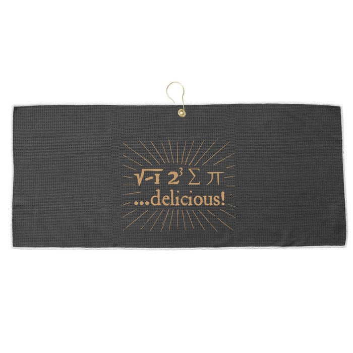 I 8 Sum Pi I Ate Some Pie And It Was Delicious Great Gift Large Microfiber Waffle Golf Towel