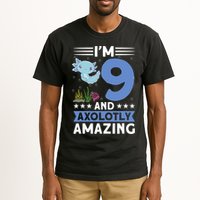 I'm 9 And Axolotly Amazing 9th Birthday Axolotl  Tall T-Shirt