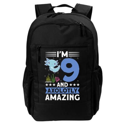 I'm 9 And Axolotly Amazing 9th Birthday Axolotl  Backpack