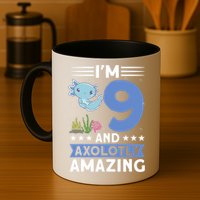 I'm 9 And Axolotly Amazing 9th Birthday Axolotl  Mug