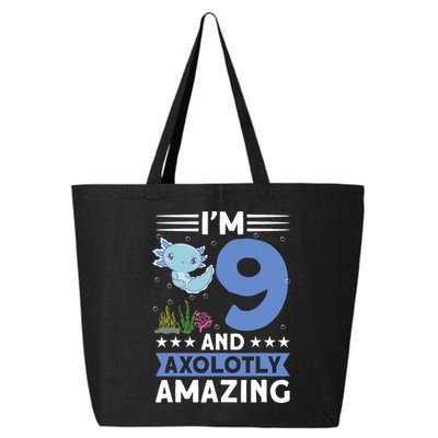 I'm 9 And Axolotly Amazing 9th Birthday Axolotl  25L Jumbo Tote