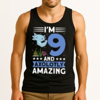 I'm 9 And Axolotly Amazing 9th Birthday Axolotl  Tank Top