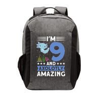 I'm 9 And Axolotly Amazing 9th Birthday Axolotl  Vector Backpack