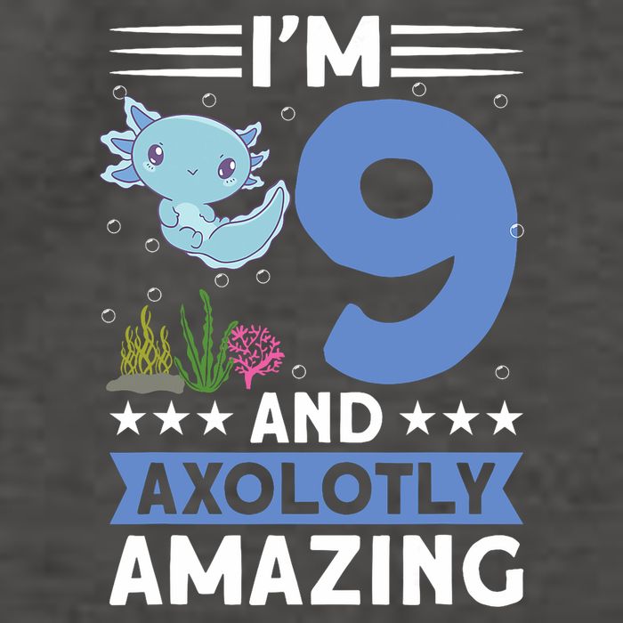 I'm 9 And Axolotly Amazing 9th Birthday Axolotl  Vector Backpack
