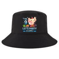 I'm 9 Let's Party A Lotl Cute Axolotl Lover For Cool Comfort Performance Bucket Hat
