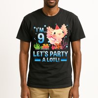 I'm 9 Let's Party A Lotl Cute Axolotl Lover For Tall T-Shirt