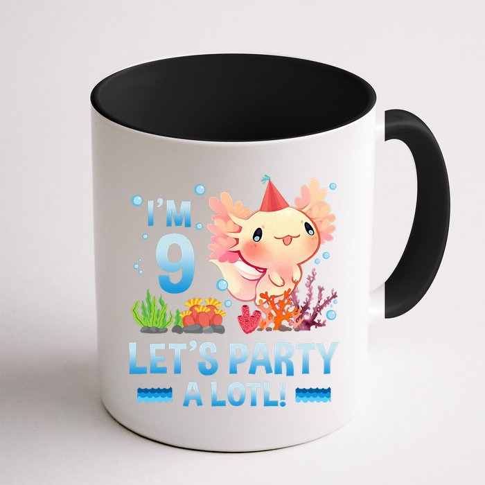 I'm 9 Let's Party A Lotl Cute Axolotl Lover For Mug