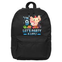 I'm 9 Let's Party A Lotl Cute Axolotl Lover For 16 in Basic Backpack