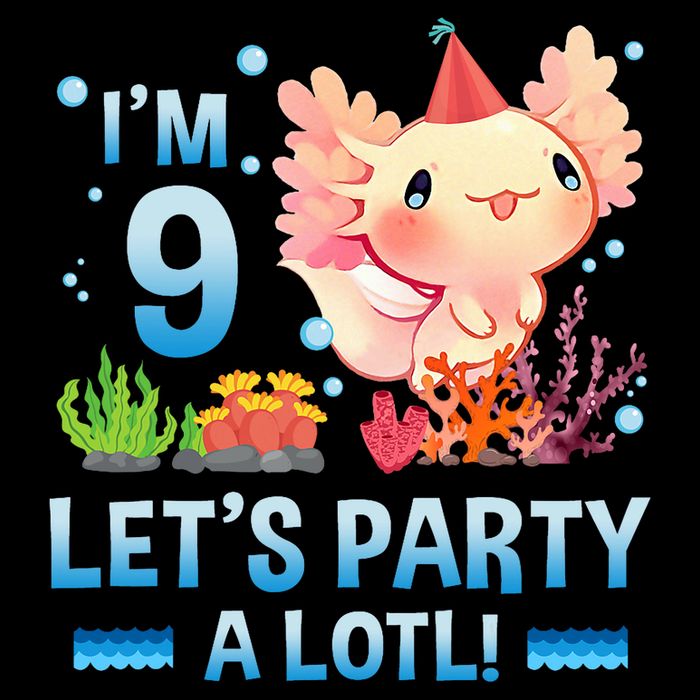 I'm 9 Let's Party A Lotl Cute Axolotl Lover For 16 in Basic Backpack