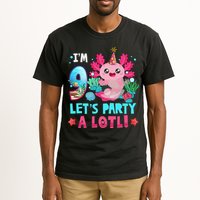 I'm 9 Years Old Let's Party A Lotl Axolotl 9th Birthday   Tall T-Shirt