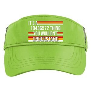 IT'S A 18436572 THING YOU WOULDN'T UNDERSTAND FUNNY V8 Adult Drive Performance Visor