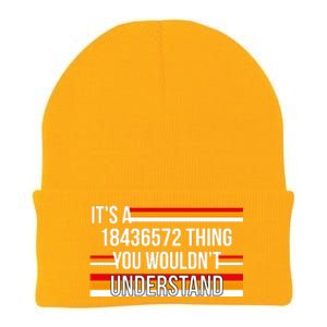 IT'S A 18436572 THING YOU WOULDN'T UNDERSTAND FUNNY V8 Knit Cap Winter Beanie