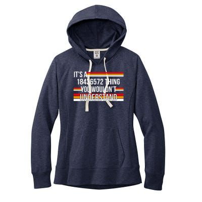 IT'S A 18436572 THING YOU WOULDN'T UNDERSTAND FUNNY V8 Women's Fleece Hoodie